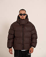 Зимова чоловіча куртка OGONPUSHKA Homie 3.0 коричнева XS