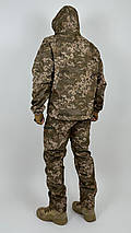 Костюм військовий демісезонний з капюшоном, Форма зсу весна-осінь, Костюм армійський дюплекс піксель, фото 2