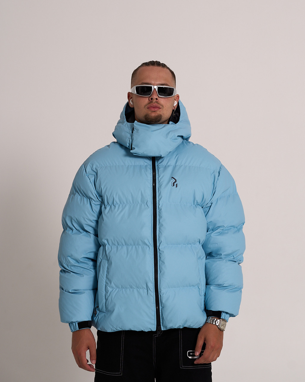 Зимова чоловіча куртка OGONPUSHKA Homie 3.0 блакитна