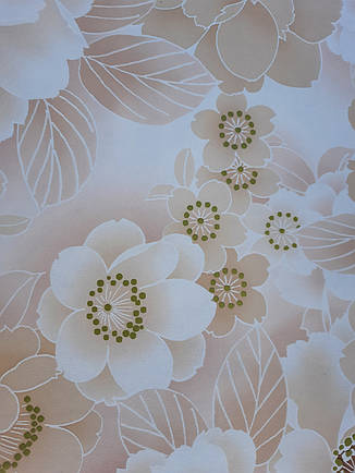 Скатертина силіконова на кухонний стіл з ніжним квітковим візерунком, фото 2