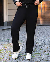 Теплі жіночі спортивні штани темно-синій, фото 2