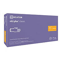 Захисні рукавички Mercator Nitrylex® Classic Violet Nitrile розмір XS 100 шт.