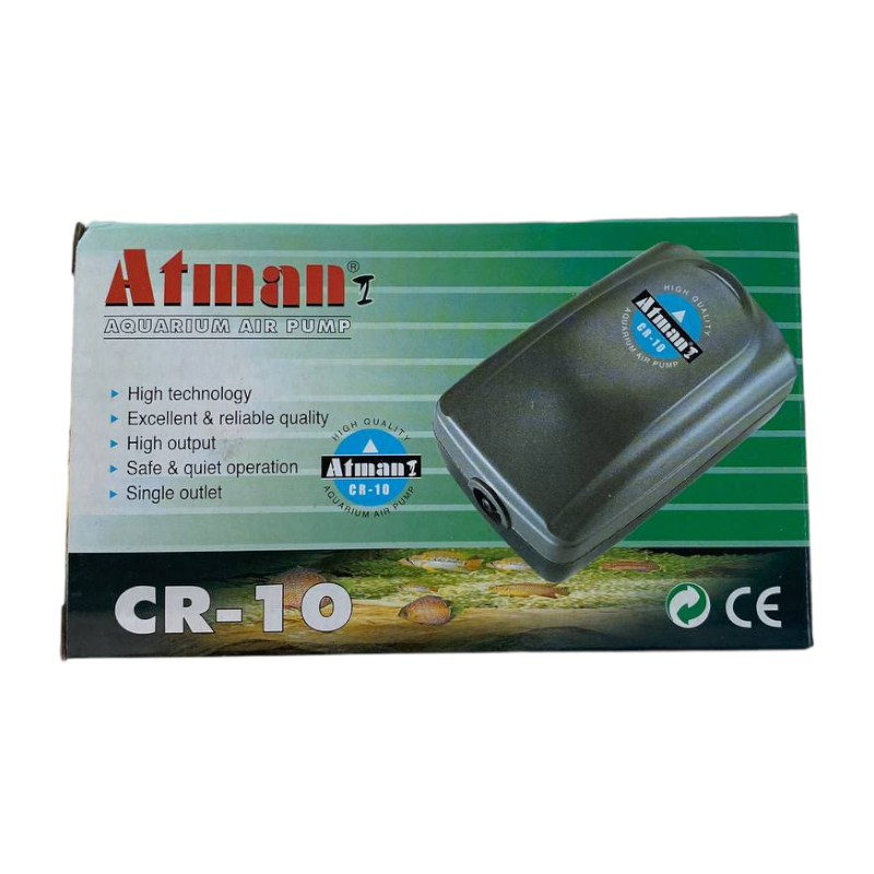 Одноканальний компресор для акваріума Atman CR-10, фото 1