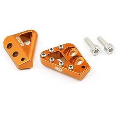 Підніжка заднього гальма S3, маленька, чорна Маленький, Жовтогарячий