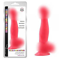 Червоний фалоімітатор нео на присосці Daryl.D Амур