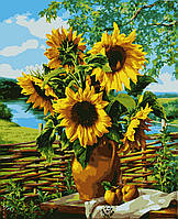 Картини за номерами "Букет соняхів" 40 х 50 см MELR-6407 виробництво Україна
