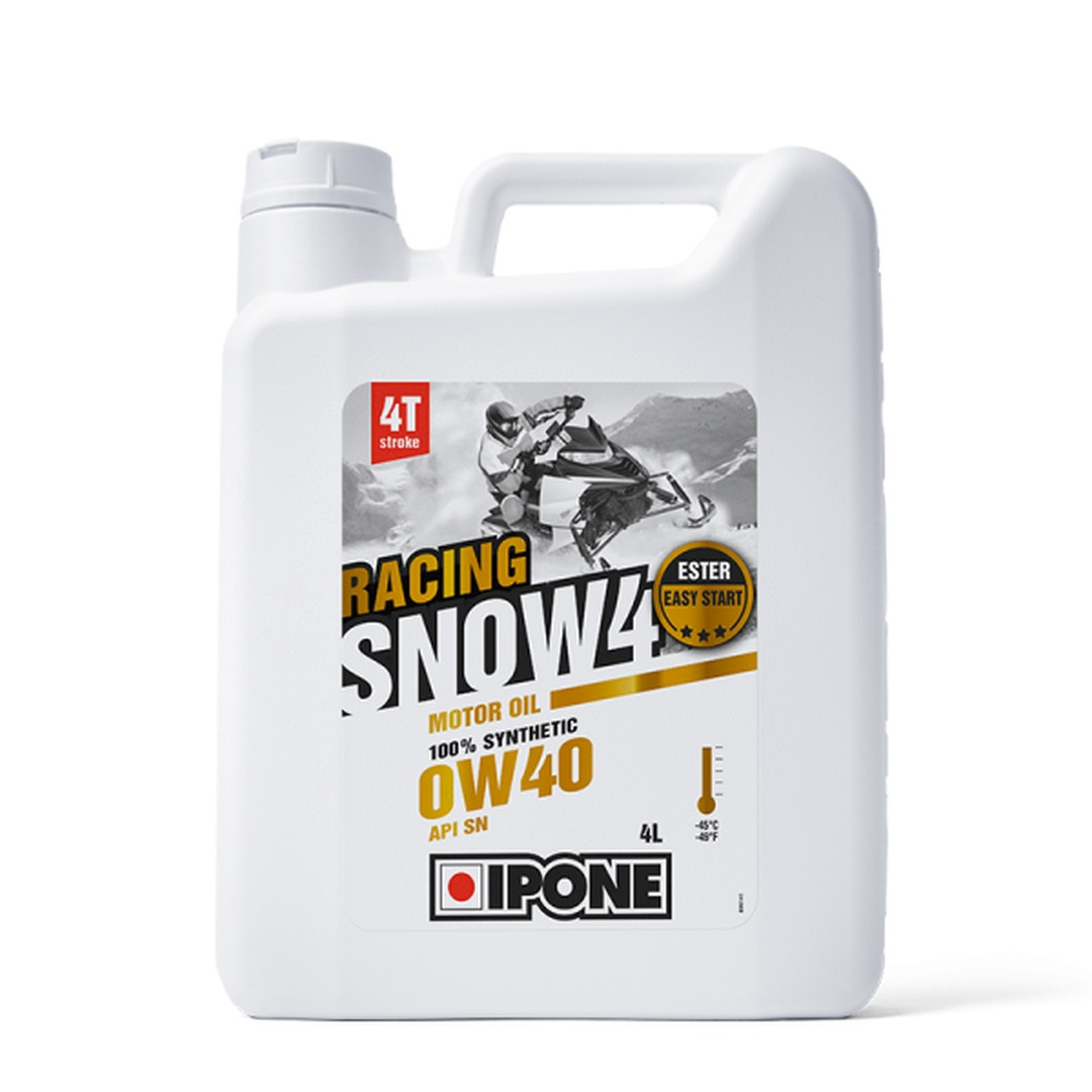 Паливне олива Ipone Snow Racing 4T 0W40 для снігоходів 100% синтетичне 4Л (-45СТ.С) (AKC) (6)