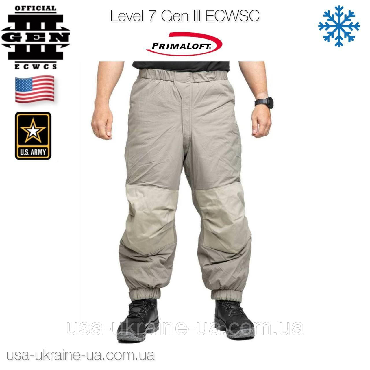 Зимові армійські штани ECWCS GEN III Level 7 Primaloft усі розміри, фото 1