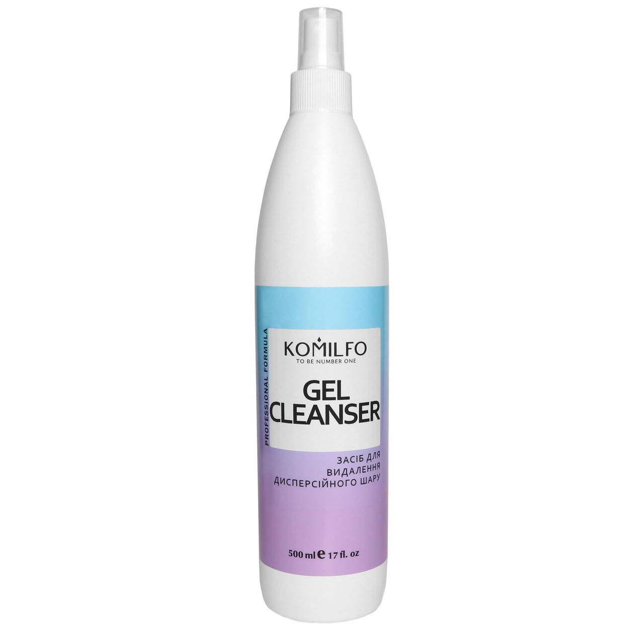 Засіб для зняття липкого шару Komilfo Gel Cleanser з ароматом персика, 500 мл, фото 1