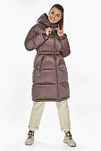 Куртка жіноча фірмова кольору сепії модель 57240, фото 3