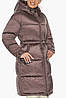 Куртка жіноча фірмова кольору сепії модель 57240, фото 5