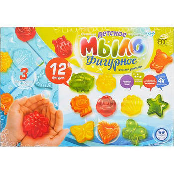 Дитячий набір для миловаріння Мило фігурне з 12 фігур DFM-02-01 в упаковці 1 шт