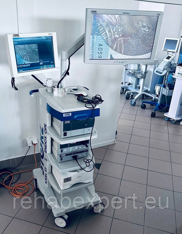 Ендоскопічна відеосистема на мобільній тумбі. Karl Storz H3-Z Camera, AIDA Control NEO, Xenon Light Source