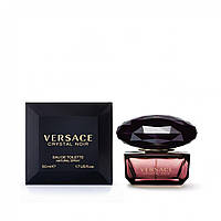Туалетная вода Версаче Versace Crystal Noir 50ml, стойкие шлейфовые ароматы с нотой пиона амбры