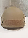 Шолом FAST ballistic helmet 3 A з підвісною системою WENDY Койот, фото 3