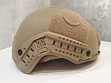 Шолом FAST ballistic helmet 3 A з підвісною системою WENDY Койот, фото 4