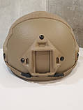 Шолом FAST ballistic helmet 3 A з підвісною системою WENDY Койот, фото 6