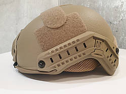 Шолом FAST ballistic helmet 3 A з підвісною системою WENDY Койот