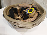 Шолом FAST ballistic helmet 3 A з підвісною системою WENDY Койот, фото 11