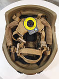 Шолом FAST ballistic helmet 3 A з підвісною системою WENDY Койот, фото 9