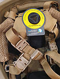 Шолом FAST ballistic helmet 3 A з підвісною системою WENDY Койот, фото 10