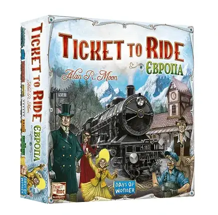 Настільна гра Ticket To Ride. Європа (Квиток на потяг) (українською), фото 1