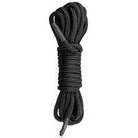 Бондажна мотузка Easytoys, нейлонова, чорна, 5 м  sonia.com.ua