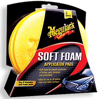 Набор аппликаторов поролоновых Meguiar's Foam Applicator Pads, 100 мм Желтый (2 шт.)