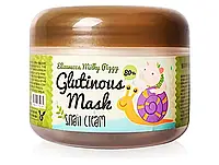 Ночная восстанавливающая крем-маска для лица Elizavecca Milky Piggy Glutinous Mask 80% Snail Cream, 100мл