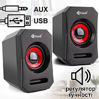 Комп'ютерні дротові Kisonli А-606 музичні USB колонки для комп'ютера ноутбука пк акустична система