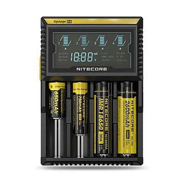 Зарядний пристрій на 4 відсіки Nitecore D4 original | Зарядка для батарейок