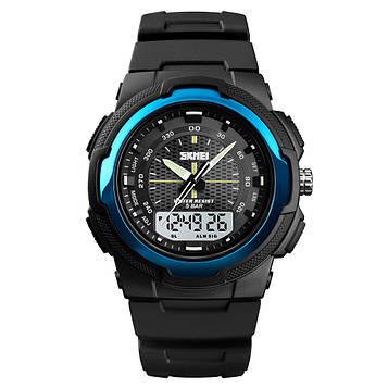 Годинник наручний Skmei 1454 original (Light Blue, 1454LTBU) | Чоловічий наручний годинник