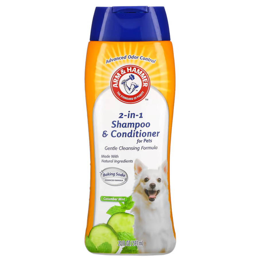 Шампунь для тварин Arm & Hammer 2-In-1 Shampoo & Conditioner For Pets Cucumber Mint 591 мл
