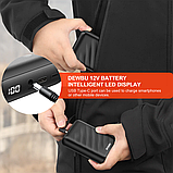 Повербанк павербанк DEWBU® POWER BANK 12 В 15 000 мА·год 54 Вт зі швидким заряджанням для курток із підігрівом, фото 5