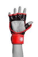 Перчатки для MMA PowerPlay 3058 Черно-Красные XL спортивные перчатки для единоборств