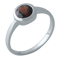 Серебряное кольцо с натуральным гранатом 0.942ct, вес изделия 2,19 гр (1133354) 17.5 размер