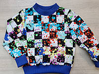 Світшот дитячий з яскравим принтом "Шахмати"98, 104, 110 р