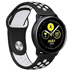 Спортивний силіконовий ремінець для Amazfit GTR 4 / GTR 3 Pro / GTR 2e / GTR 47mm, ширина 22 мм, Black/White