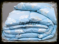 Одеяло пуховое облегченное двухспальное (175*210см) в соотношении: 70% натуральный гусиный пух/30% мелкое перо