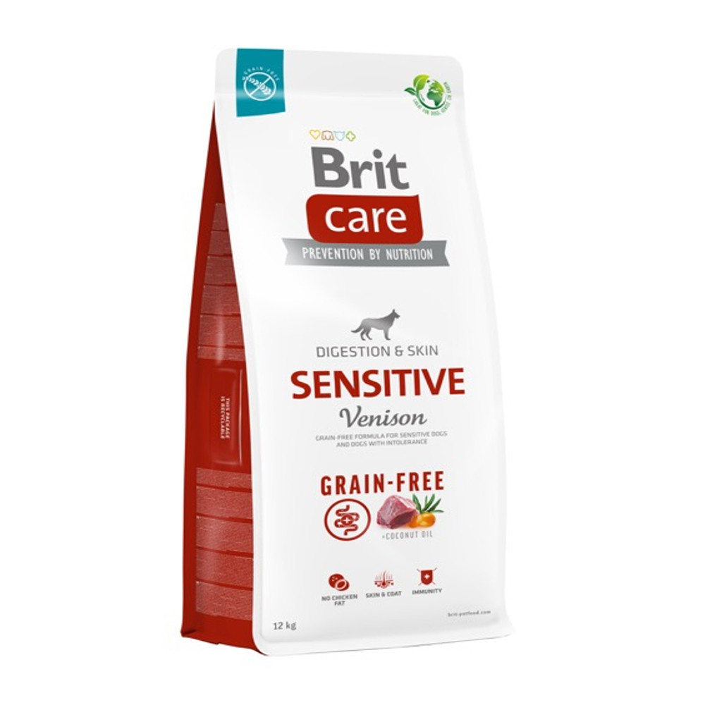 Brit Care Dog Grain-free Sensitive для собак с чувствительным пищеварением с олениной 12 кг - фото 1 - id-p1133831530