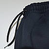 4XL (58-60). Утеплені чоловічі спортивні штани великого розміру (батал), трикотаж трьохнитка - темно-сині, фото 4