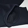 4XL (58-60). Утеплені чоловічі спортивні штани великого розміру (батал), трикотаж трьохнитка - темно-сині, фото 6