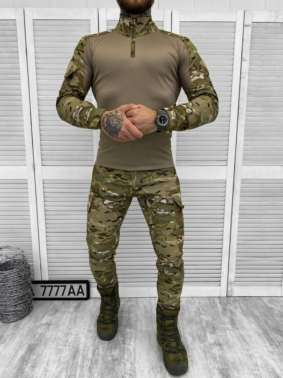 Армійський тактичний костюм Adag літній утомлений мультикам ВСУ, Військова форма польова мультикам ЗСУ літня
