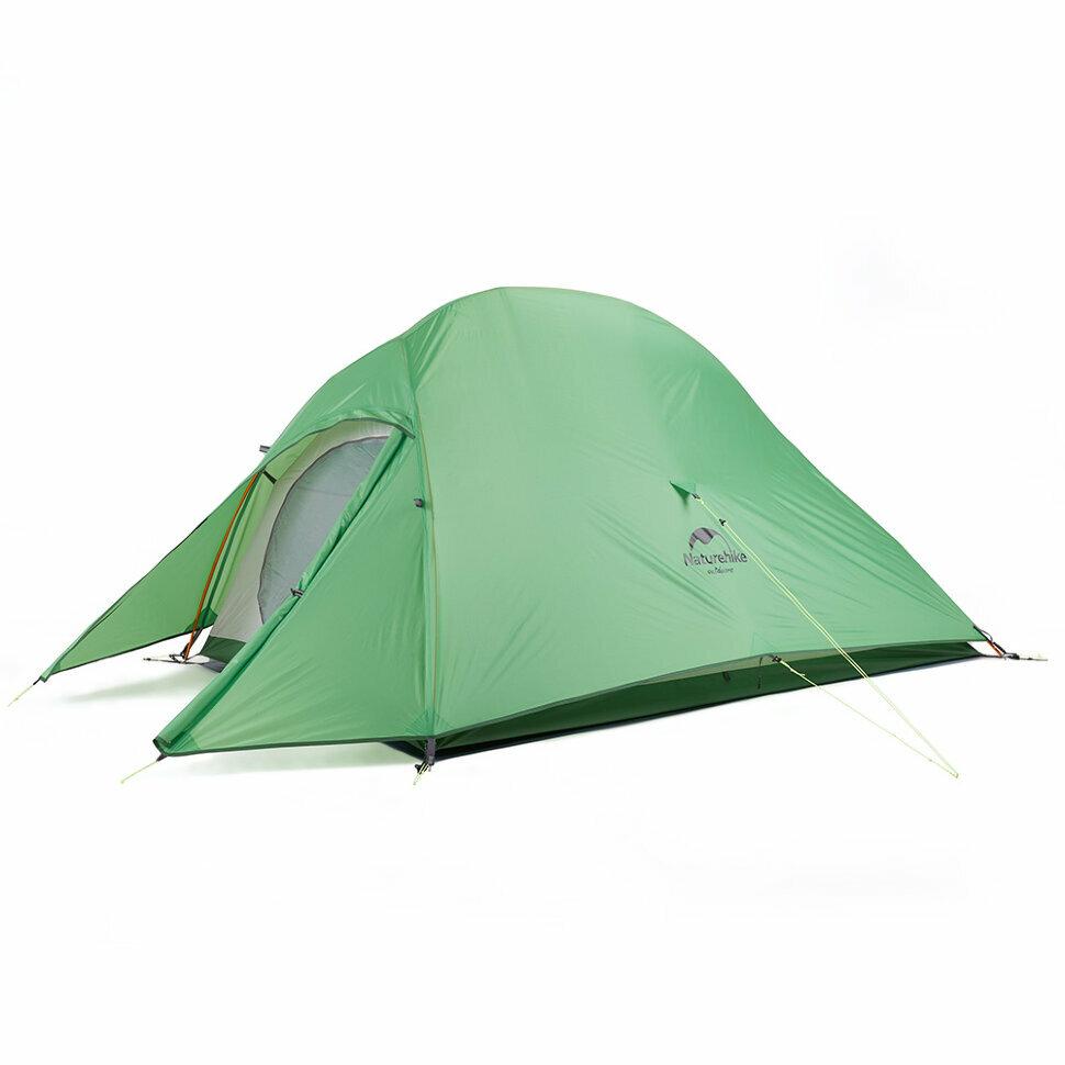 Намет надлегкий двомісний з футпринтом Naturehike Сloud Up 2 Updated NH17T001-T, 210T, зелений
