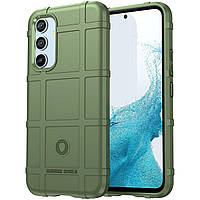 Протиударний чохол бампер Rugged Shield для Samsung Galaxy A54 зелений гумовий