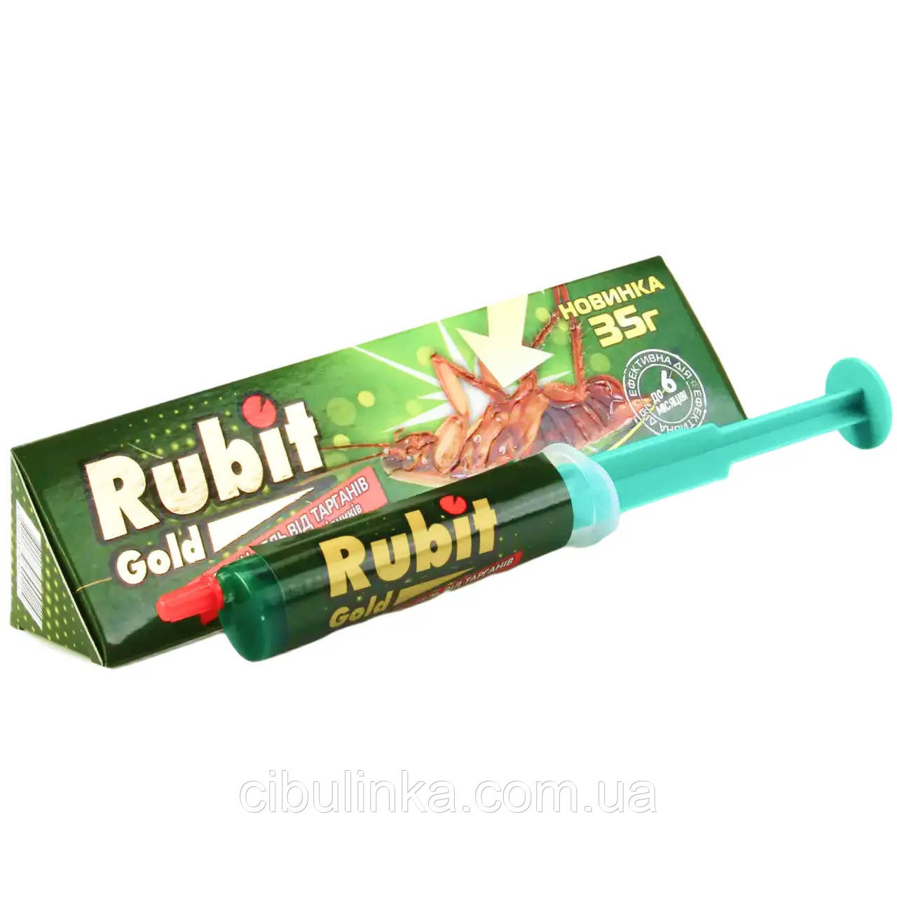 Шприц-гель Rubit Gold від тарганів та мурах Agromaxi 35 г