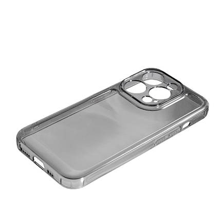 Силіконовий чохол Space Grey для Apple iPhone 15 Pro Max Transparent, фото 3