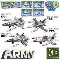 Конструктор Limo Toy KB 2007 "Военная техника. Истребители 4 вида" 714 деталей