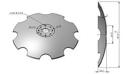 Диск вирізний ПД 2.5 бор