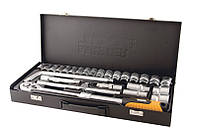 Набор насадок торцевых MASTERTOOL PROFI CrV 1/2" 8-32 мм 26 шт (78-4126) z113-2024